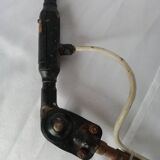 Industrial black metal lamp