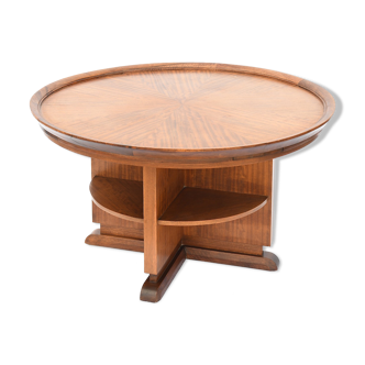 Art deco round coffee table