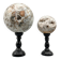 drusy agate spheres (quartz) on bases – mineral decoration