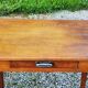 Oak writing table with spindle legs, early 20th century