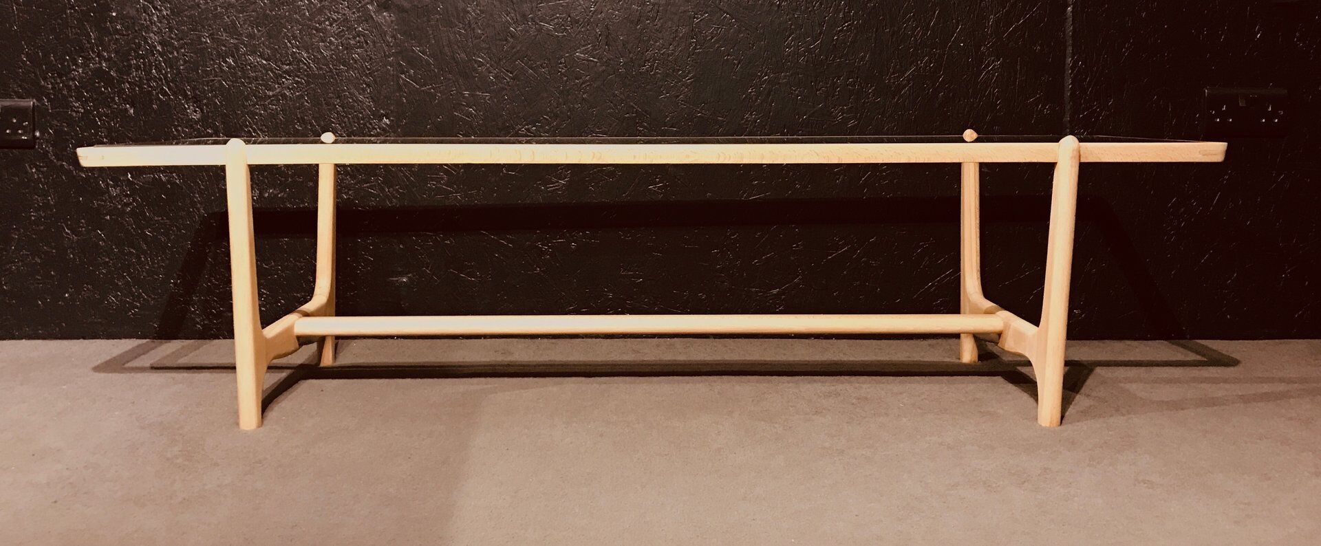 Mid-century beech coffee table