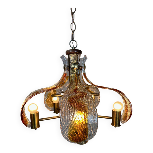Chandelier 'bicolore' Mazzega
