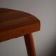 High tripod stool in solid pine, by a Danish cabinetmaker, mid-century, around 1960.