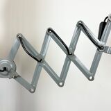 Grey Industrial Scissor Wall Lamp from Elektroinstala, 1960s