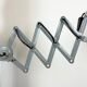 Grey Industrial Scissor Wall Lamp from Elektroinstala, 1960s