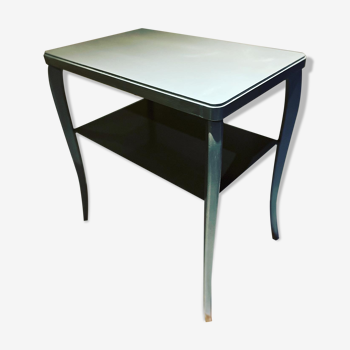 Console ou table d'appoint en bois grise 1950-60