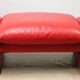 Maralunga armchair and ottoman by Vico Magistretti for Cassina