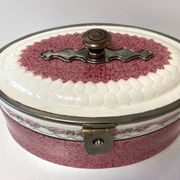Vintage Art Nouveau Pot Biscuit in Faience German Manufacture Early 1900s