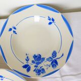 3 vintage soup plates