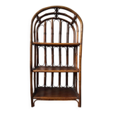 Bookcase, rattan, vintage