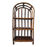 Bookcase, rattan, vintage