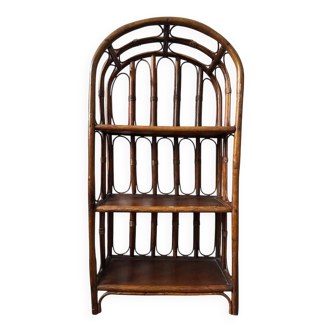 Bookcase, rattan, vintage