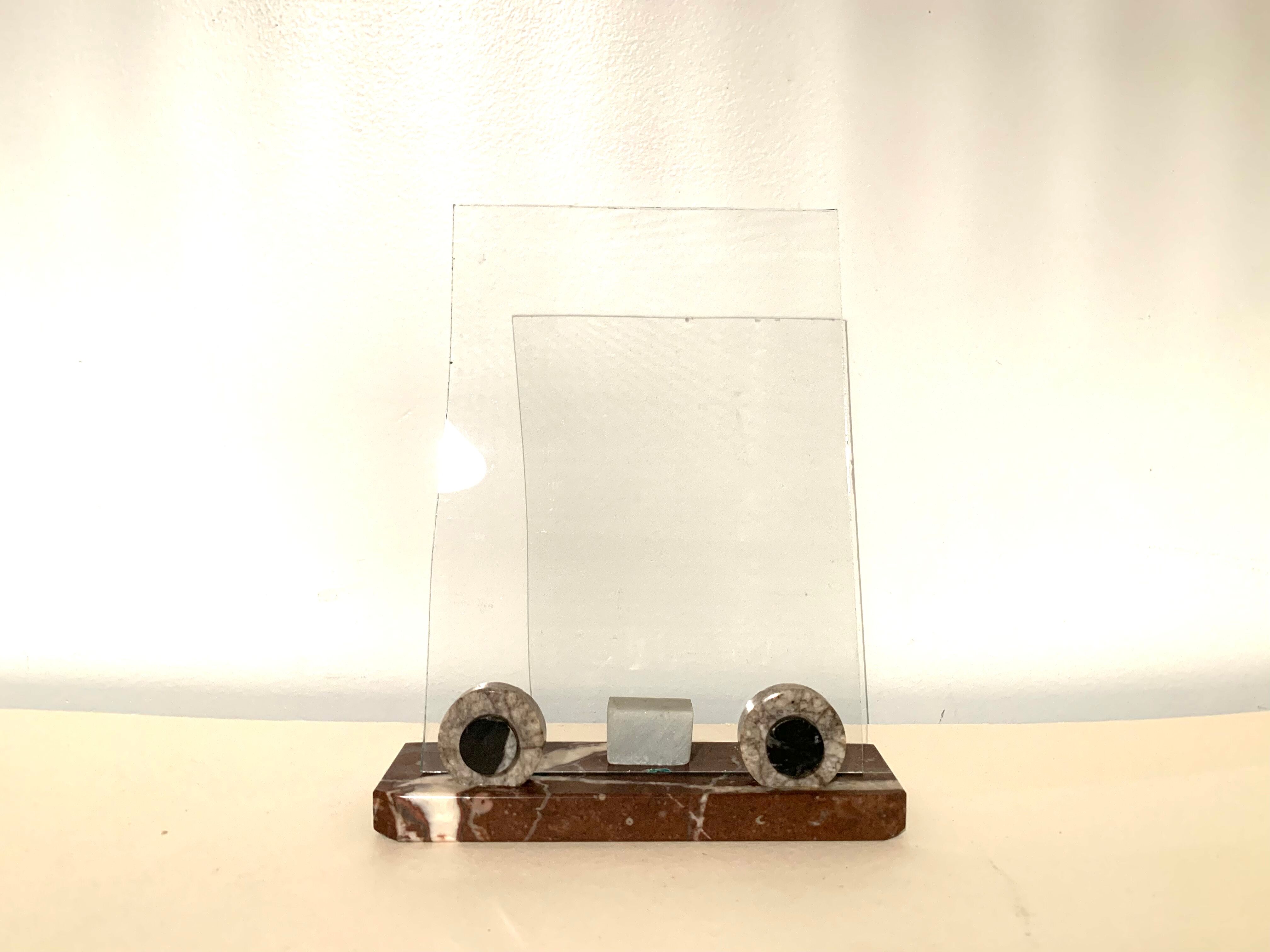 Photo holder in marble old 30s