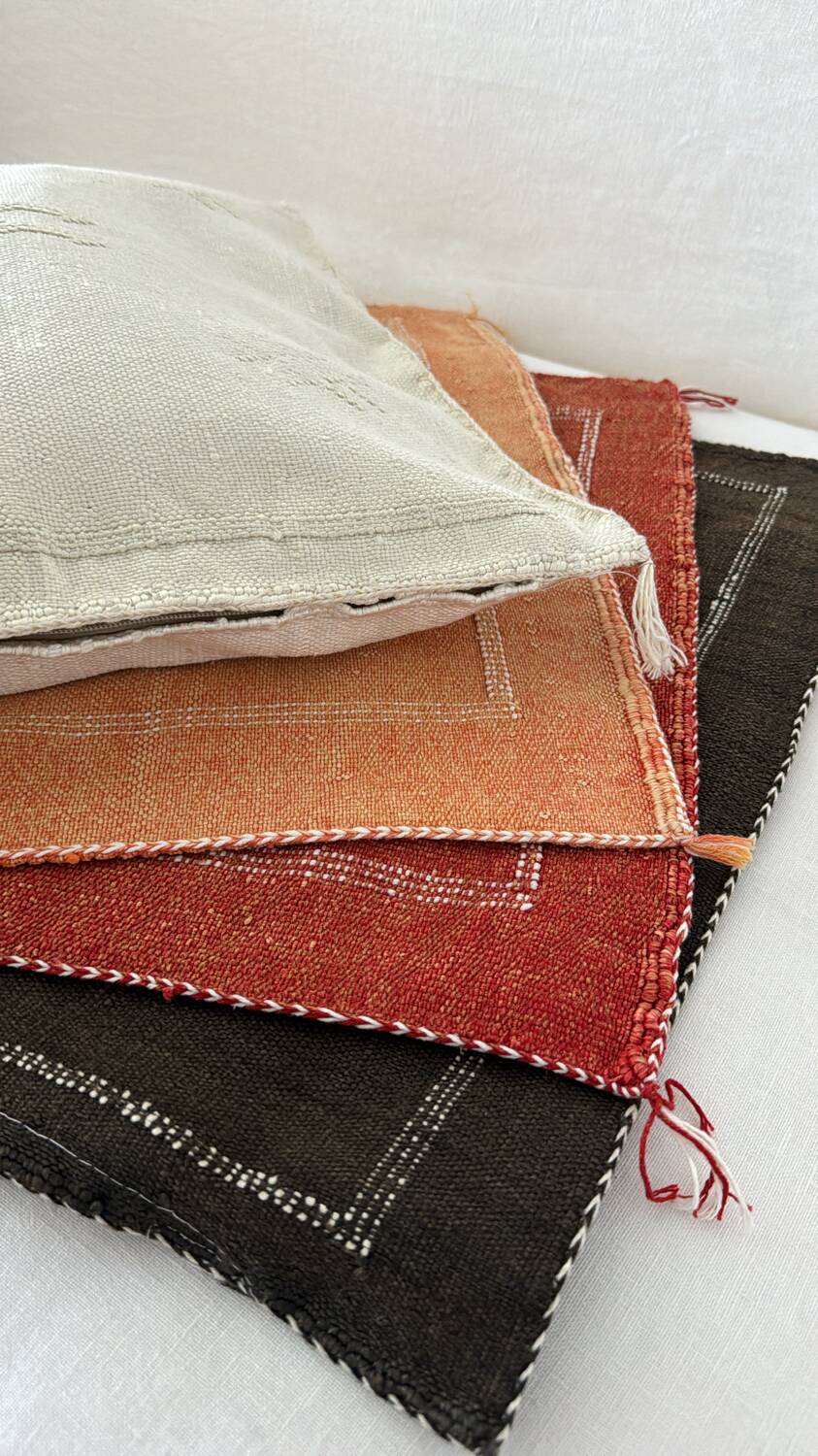 Cactus Silk Cushion - Orange