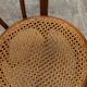 Pair of chairs bistrto Brief 1900 curved wood and canning
