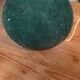 Vintage lamp green lacquered metal and brass