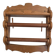 spice rack and paper towel holder in solid wood