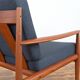 Chaise longue en teck danois du milieu du siècle par Grete Jalk dla France & Søn, années 1960.