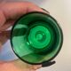 3 two-coloured green digestif glasses Luminarc