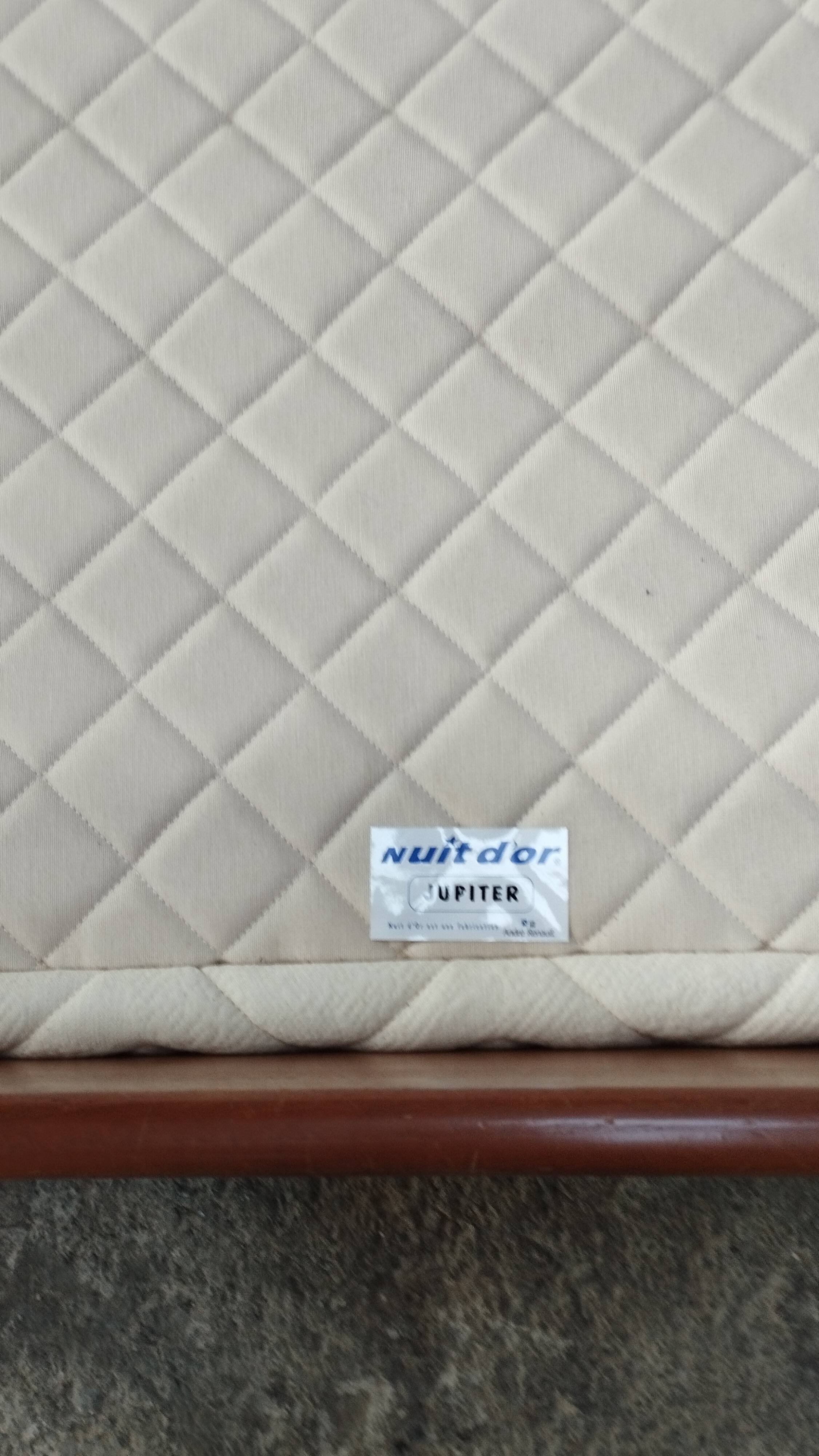 Vintage teak bed 2 places