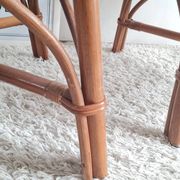 Paire de fauteuils en rotin vintage circa années 70