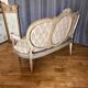 Small sofa basket Louis XVI in lacquered wood