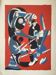 Surrealist composition. Lithograph by Vic GENTILS 1919-1997.