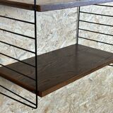 60's 70's oak string shelf module by Kajsa & Nils "Nisse" Strinning Sweden