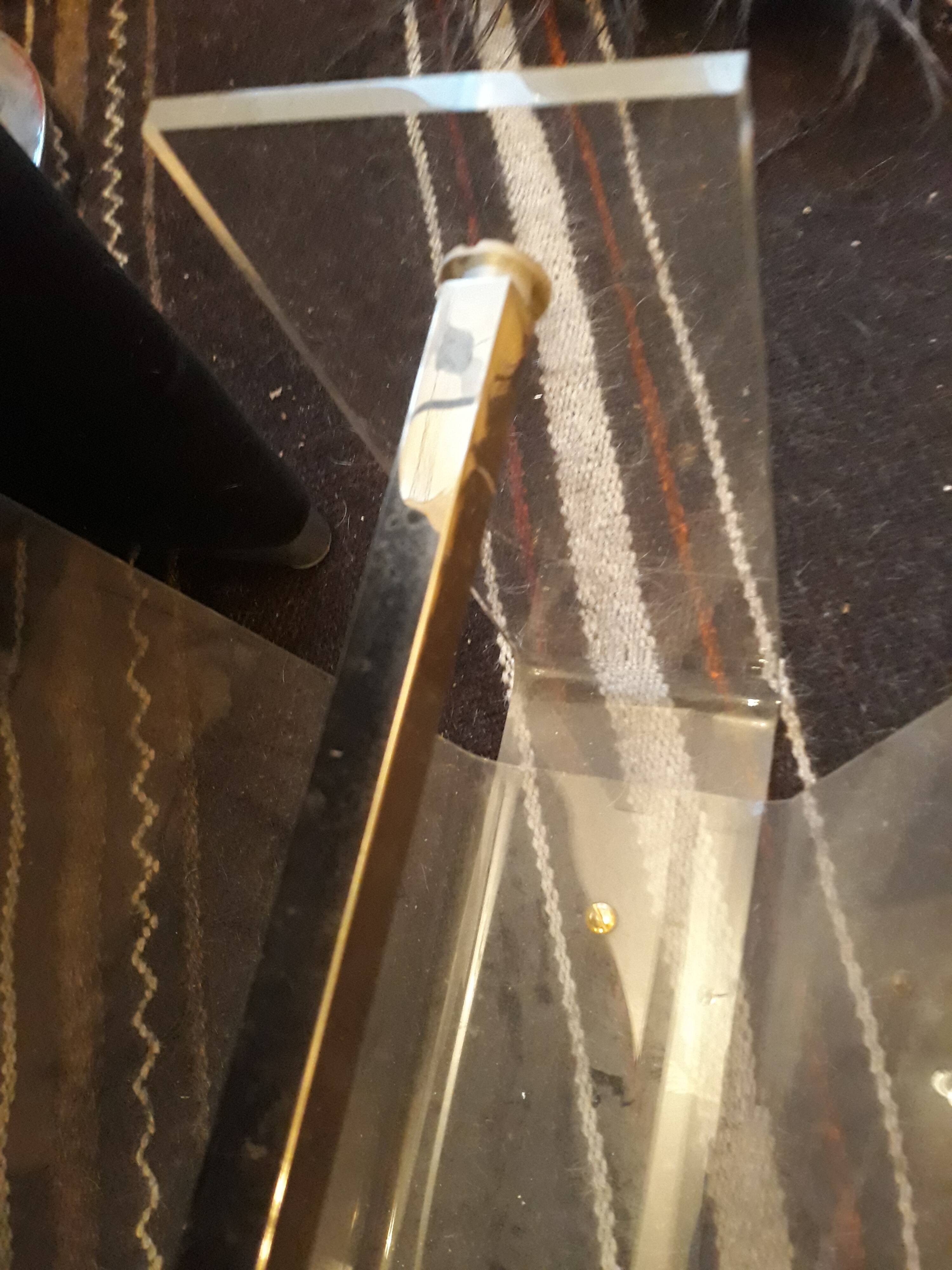 David Lange's Plexiglas Review Gate for Roche Bobois