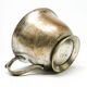 Art Deco bouillon cup, silver-plated brass, Norblin, Poland, 1930s