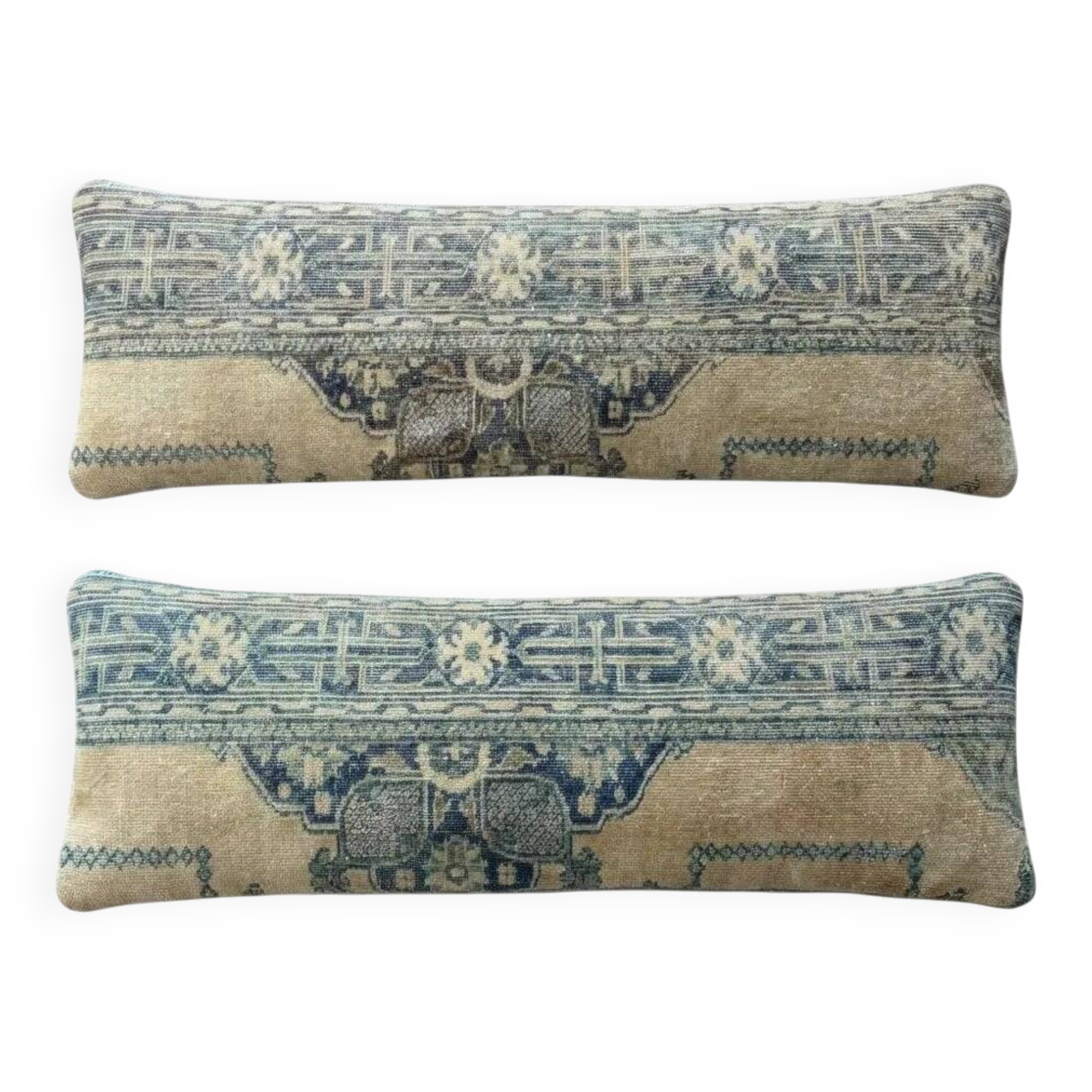Set of 2 vintage Turkish cushion covers 41x119 cm