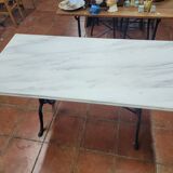 Bistro table with marble top