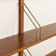 Danish mid century modern renovated  teak shelving unit 1960s
