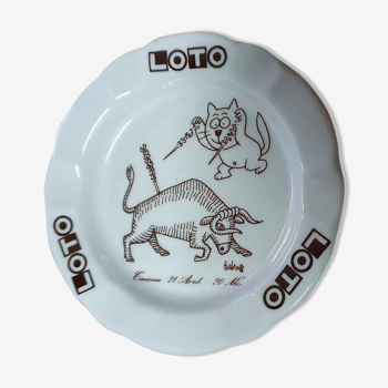 Ashtray Zodiac lotto illustration Barbarossa