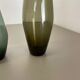 Set of three turmalin vases wilhelm wagenfeld wmf attributed, germany 1960s