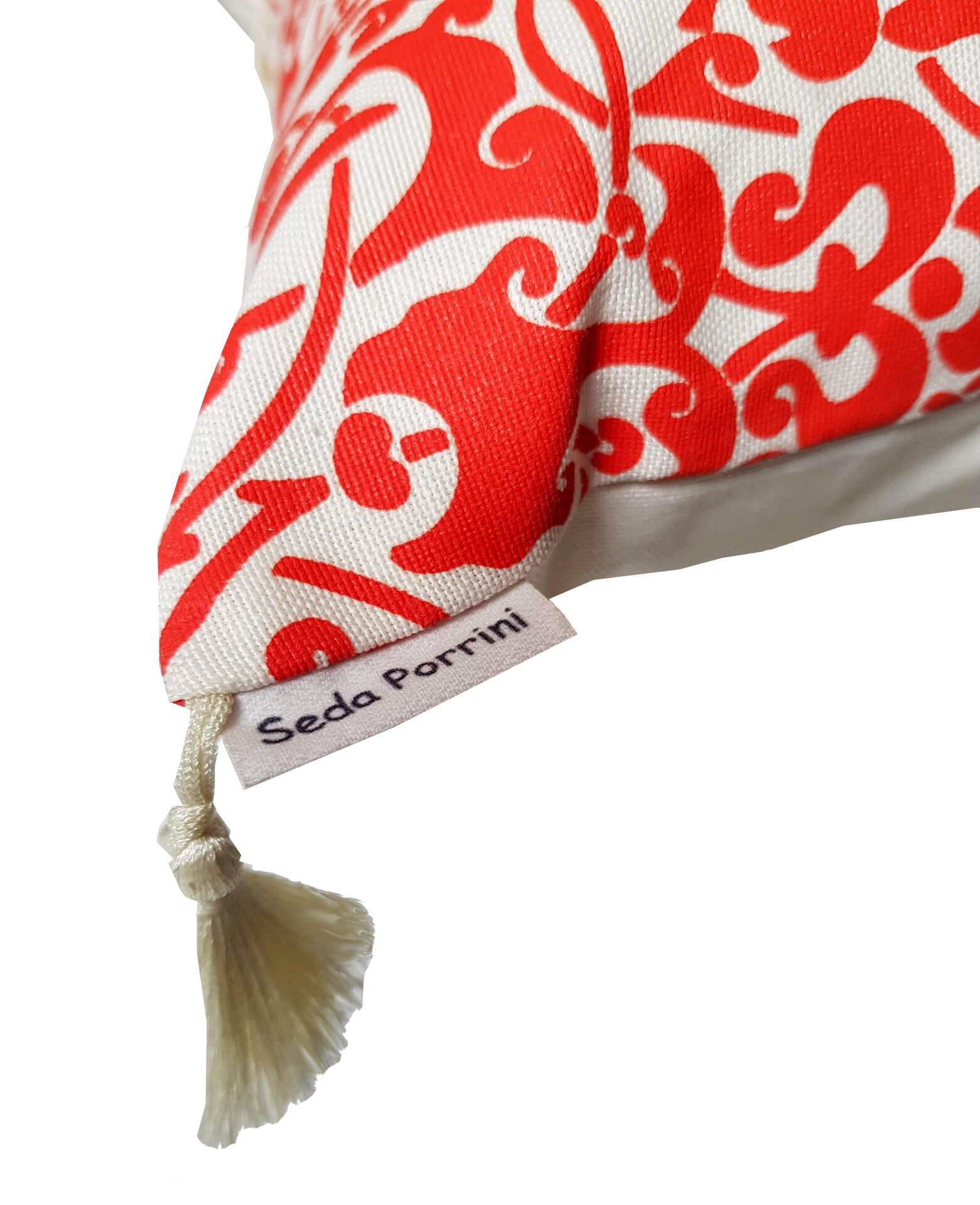 White Etnik cushion cover - 50 x 50