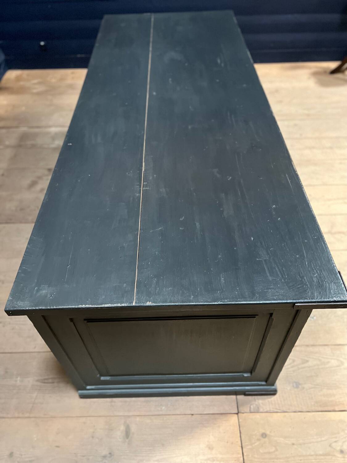 Antique painted wooden counter