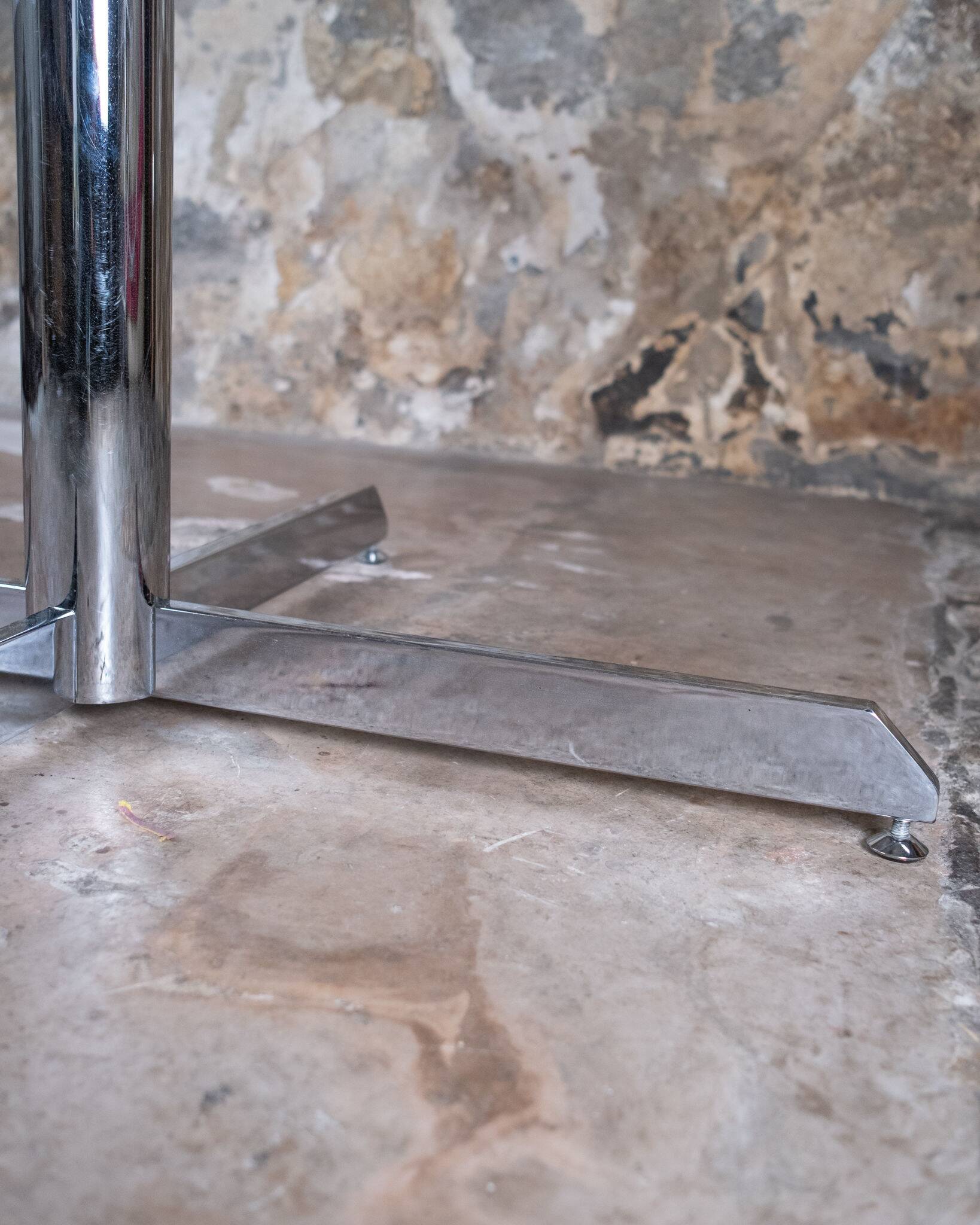 Table à manger en marbre beige Super Malta par Roche Bobois, France, 1980