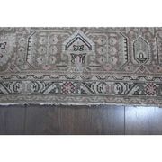 1960s Vintage Persian Handmade Wool Cotton Light Pink Area Rug 285x388