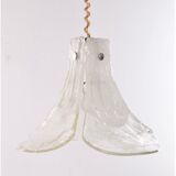 Vintage Mid-Century glass hanging lamp by J. T. Kalmar, 1960