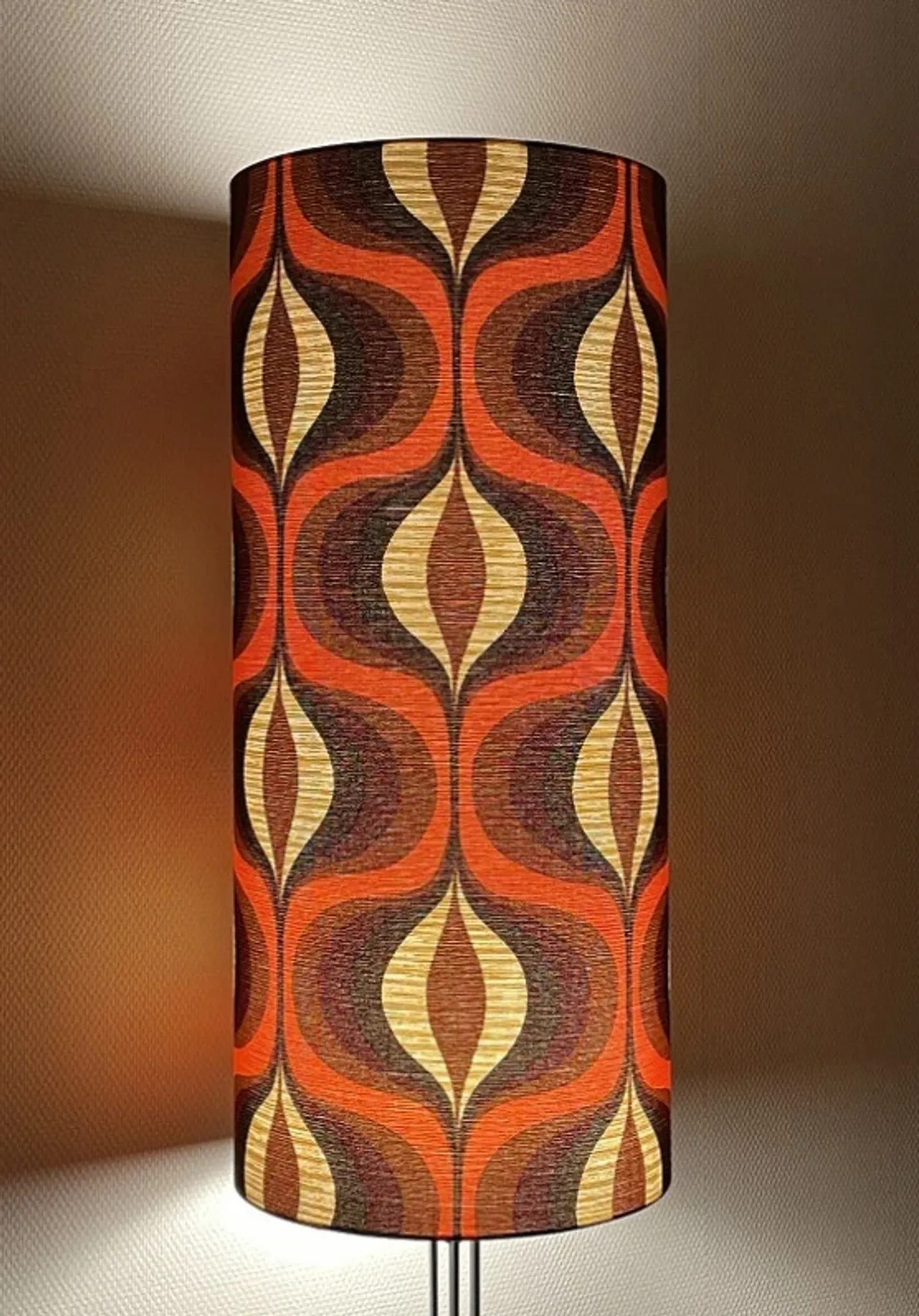 Abat-jour Vyper h80 d35 - tissu vintage