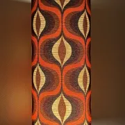 Abat-jour Vyper h80 d35 - tissu vintage