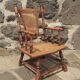 Fauteuil en bois et cannage pour enfant