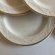 Set of 7 neo-classical plates directoire fine earthenware from Gien 19th
