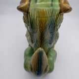 Ceramic Fô dog. Sancai color.