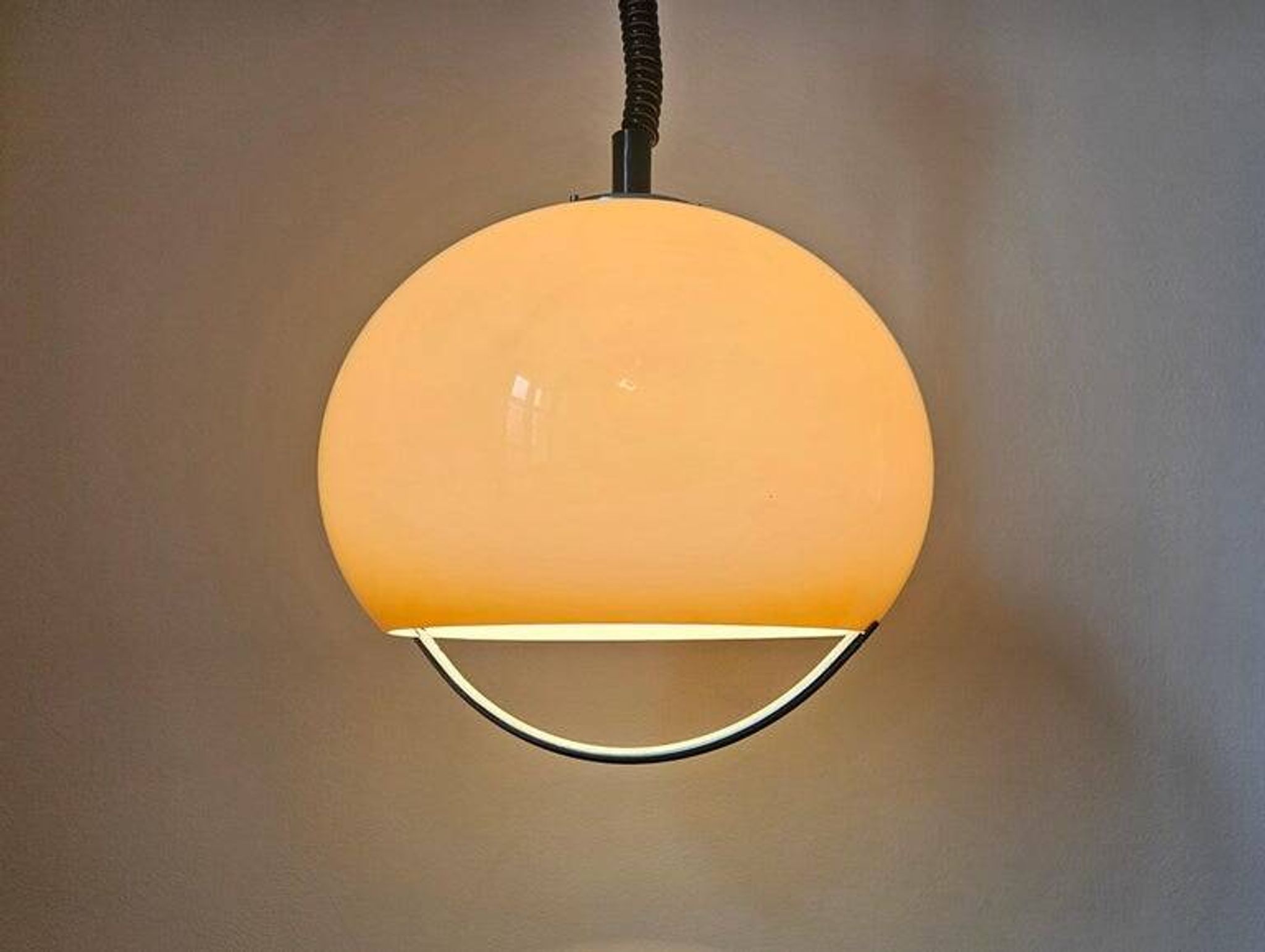 Midcentury Pendant Meblo, designed by Harvey Guzzini, Italy, 1970s