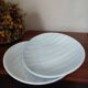 Lot 2 oval plates Salins France Caribbean model