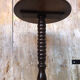 Sellette table appoint tripode bois tourné vintage