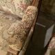 Pair of antique carved wooden armchairs