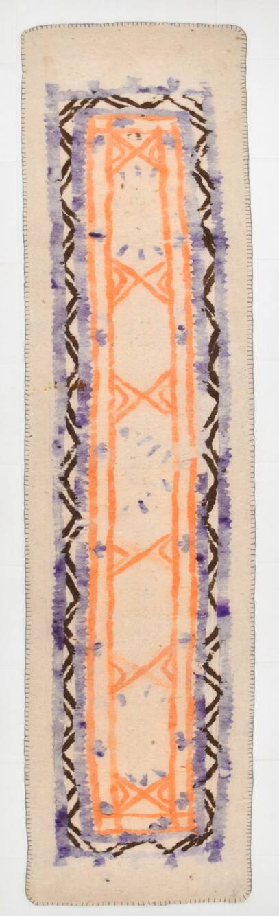 3x12 Persian Runner Rug, Orientel Vintage Runner, Antique Rug, 92x354Cm